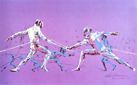 Leroy Neiman Olympic Fencers